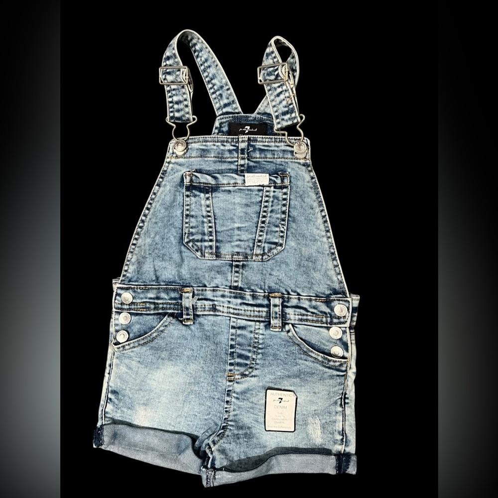 7 For All Mankind Blue Denim Fabric